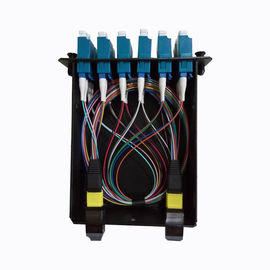 MPO-12 au duplex de 6x LC, dactylographient A, 12 cassette du mode unitaire FHD MPO des fibres OS2