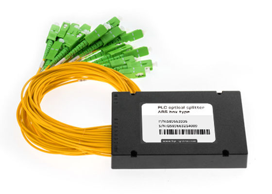 Splitter à fibre optique PLC sur mesure 1x16 canaux avec connecteur SC/APC en type boîte ABS
