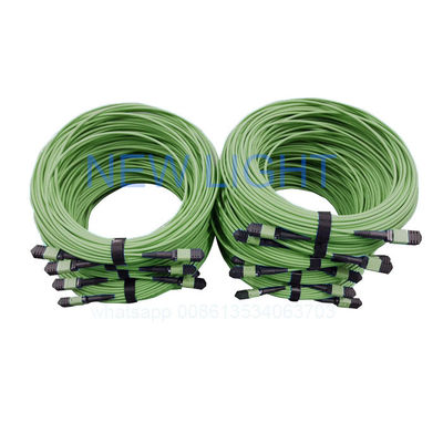 12 câbles MTP MPO OM4 à noyau avec longueur personnalisée et connecteur MPO à fibres