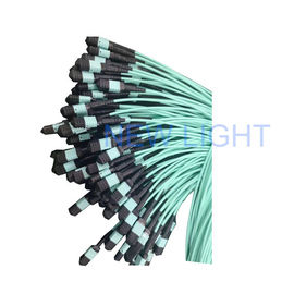 12 connecteur de Mpo de câble optique de fibre multimode de câble du brin MPO MTP avec des extrémités de fibre de Mtp Mpo