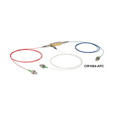 Circulateur à fibre optique mono-mode de 1310 nm avec connecteurs FC/PC pour un isolement élevé et une faible perte d'insertion