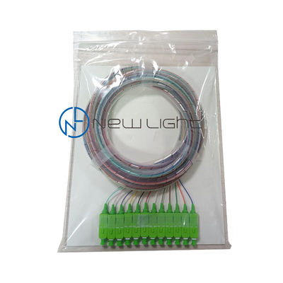 SC APC Connector Pigtail en fibre optique avec longueur d'onde de 1310 nm et faible perte d'insertion pour les réseaux FTTH