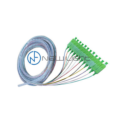 corde de correction optique de fibre de Sc OFNR LSZH de duplex de 3M OM3 FTTH